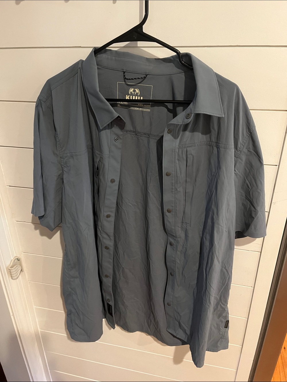 KUIU Short Sleeve Shirt Jacket — Slate Gray